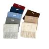 Bufanda Cálida Tejida de Alta Calidad, Estilo Coreano, Versátil, con Borlas, Clásica para Otoño e Invierno, Mezcla de Lana, para Parejas