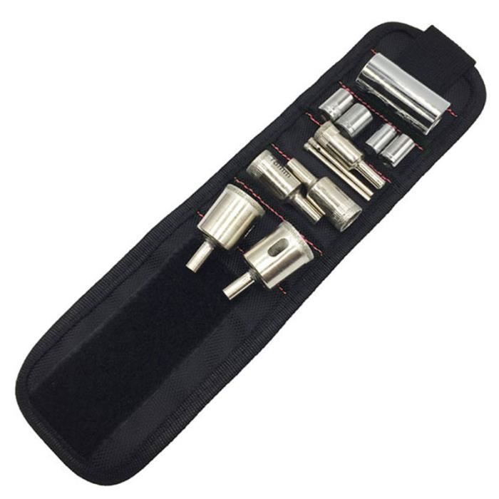 SHOP-STORY - Brassard Magnétique de Bricolage Porte Outils pour Bricoleur avec Aimants Puissants