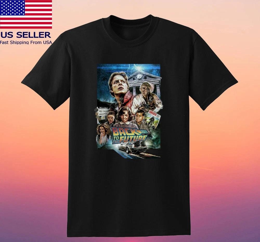 Back to The Future Movie Men s Black Size S-5XL S