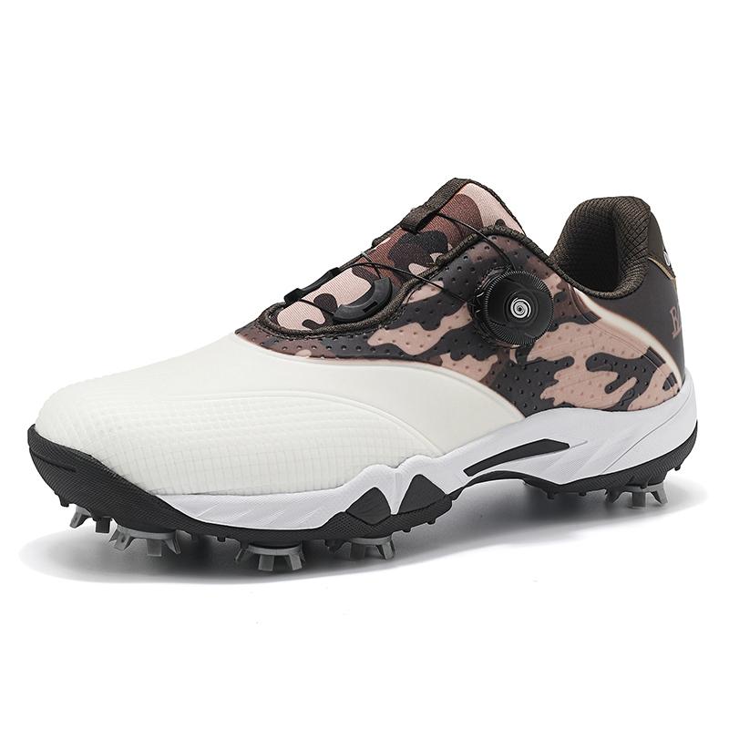 Modische Golfschuhe, Lässige Herren-Gehschuhe, Outdoor Rasen Fitness Anti-Rutsch-Golfschuhe, Lieblingsschuhe für das Jugendtraining