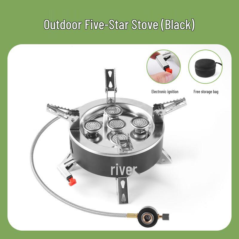 Outdoor Portable Five-Core Camping Stove