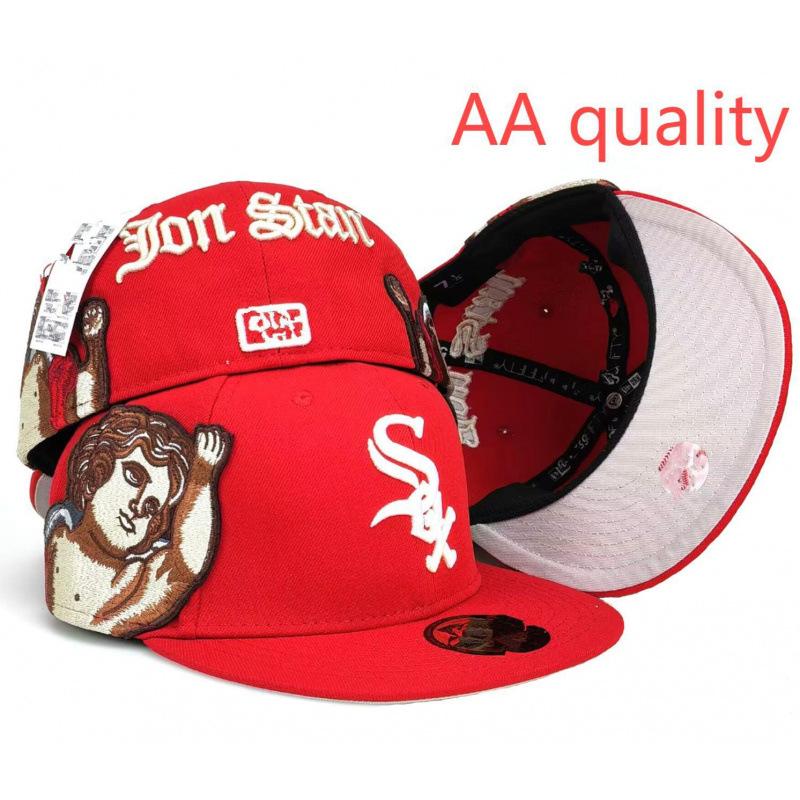 AA Fitteds Caps Jon Stan Angel Flying Baseball Cap 3D Embroidery Fit Cap Size Cap
