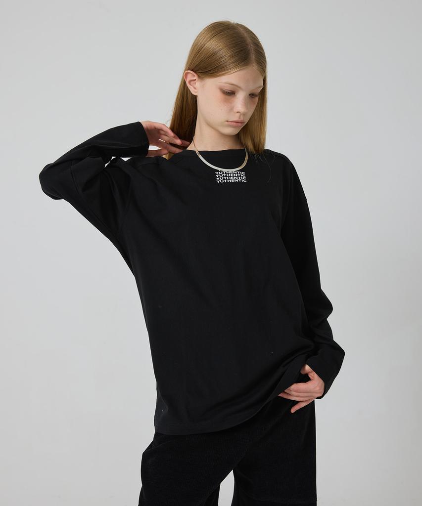 Yusentig Logo Boxy T-Shirt Black Oe3Ae10910