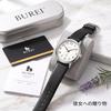 BUREI Womens Watch Made Japan Quartz Stylish Waterproof Date Leather Strap Simple Lightweight Casual (White)