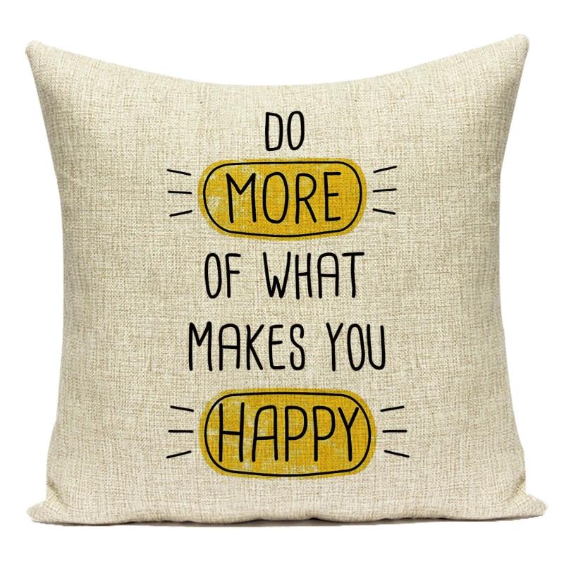 Black White Letter Cushion Cover Polyester Animal Bear Deer Stripes Pillow Case Sofa Bedroom Chair Home Decor Pillow Cover