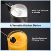 Wireless Milk Frother Electric Handheld Egg Blender 2 in 1 Coffee Maker Whisk Mixer With Holder Milk Frother For Coffee