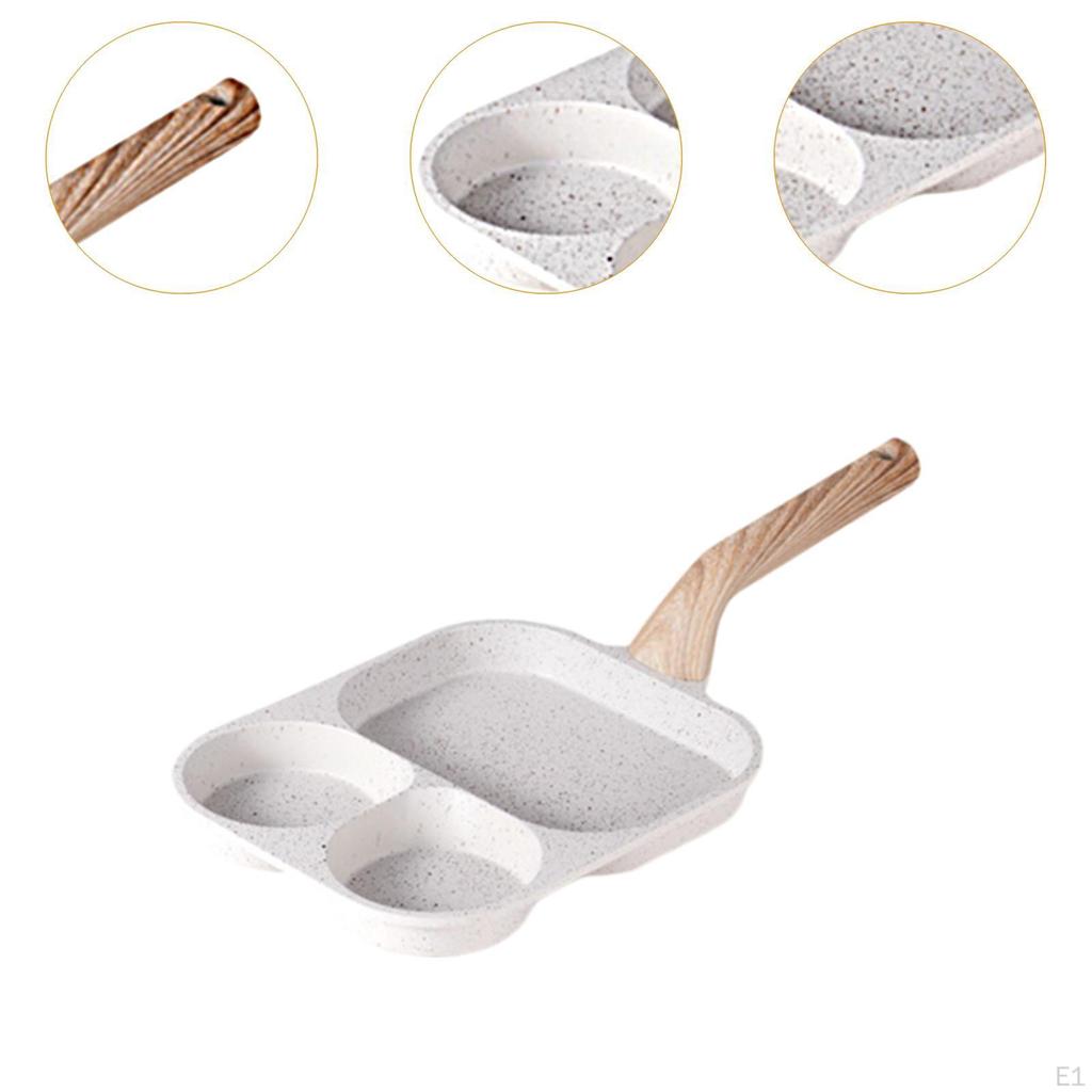3 Cup Egg Frying Pan Nonstick with Handle Kitchen Cooking Tool Cooker