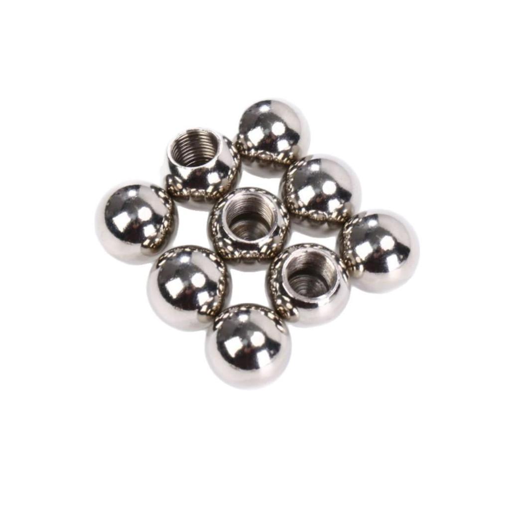 8mm 304 Stainless Steel Threaded Ball for Drilling and Punching - Solid Carbon Steel Blind Hole Ball in Stock