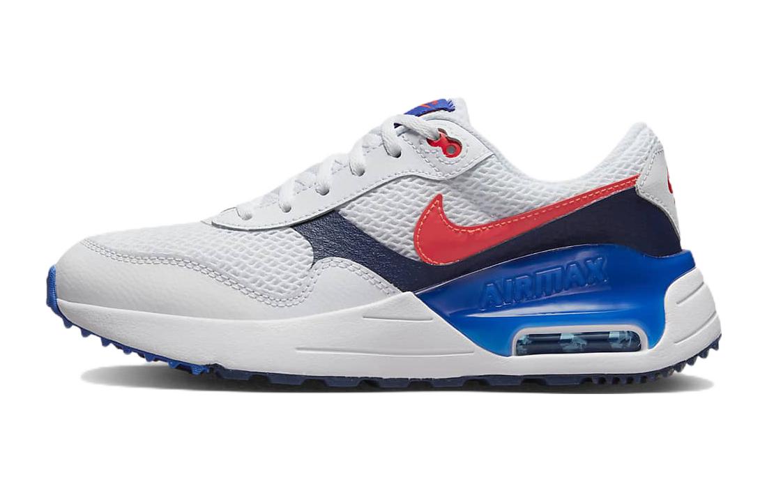 

Nike Air Max SYSTM Leather Cushioning Abrasion Resistant Breathable Low top Kids Lifestyle Shoes White Blue DQ0284-101 37.5