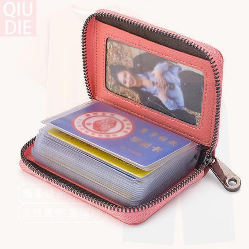 2025 Genuine Cowhide Unisex Compact Anti-Magnetic Card Holder & Document Sleeve