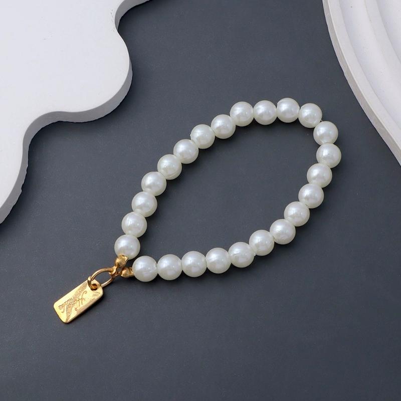 Anti-Drop Mobile Phone Chain Hanging Cord Keychains Beaded Pearl Lanyard Anti-Lost Keyrings Phone Case Chain Jewelry Gifts