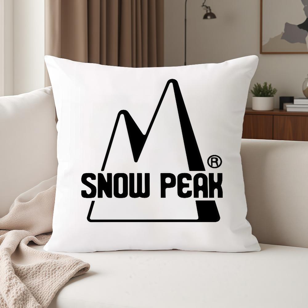Japanese Outdoor Brand S-Snow P-Peak Pillow Case Suitable For Bedrooms Living Rooms Cars Home Decoration