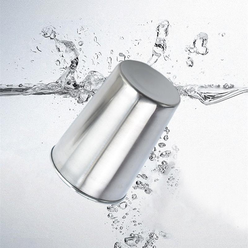 4Pcs Stainless Steel Mugs with Cup Cover Outdoor Portable Wine Cup 30ml/70ml/170ml Mini Reusable Mugs for Juice Beer Whisky