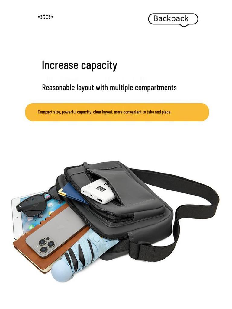 Men's Waterproof Oxford Crossbody & Backpack 