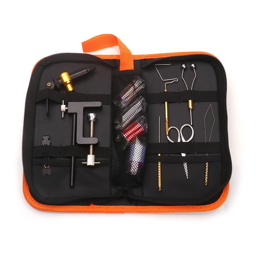 Fly Tying Tools Kit with Fly Tying Threader Needle Whip Finisher Scissors Fly Tying Kits for Flying Fishing