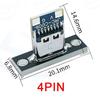 USB 3.1 Type C Socket with Screw Fixing Plate Type-C USB Jack 3.1 Type-C 4Pin 2Pin Female Connector Jack Charging Port