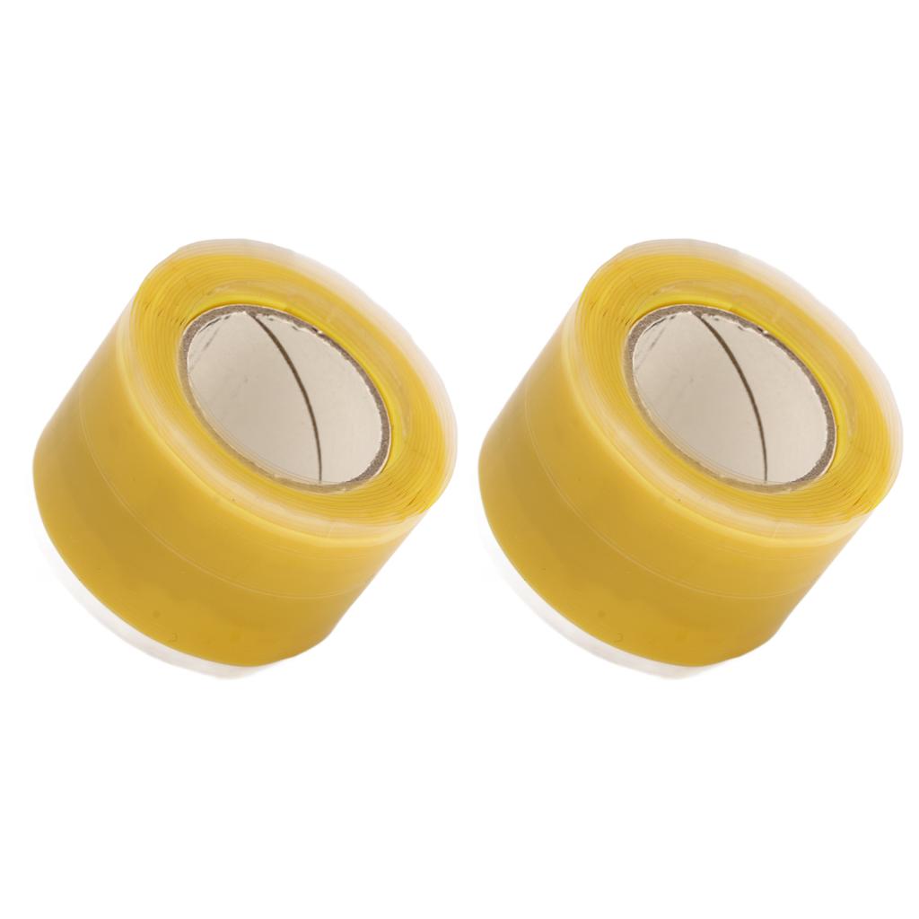 2pcs Silicone Grip Tapes Self Fusing Flexible Tape Portable Double Sided Sealing Tape for Canoe