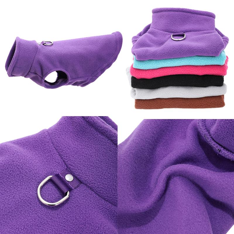 Winter Puppy Jacket Fleece Dog Vest Soft Warm Pet Costume for Small Medium Dogs Cats French Bulldog Yorkshire Outfits