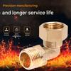4 Inch Brass Water Heater Fitting Solar System Elbow Connector With Quick Installation For Home Plumbing