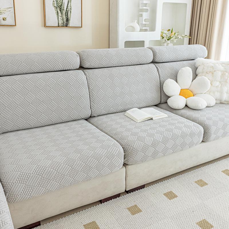 Elastic Sofa Cover Cushion Cover Sofa Hat Solid Color Sofa Cover All-inclusive Four Seasons Universal Cover Sofa Cushion Cover