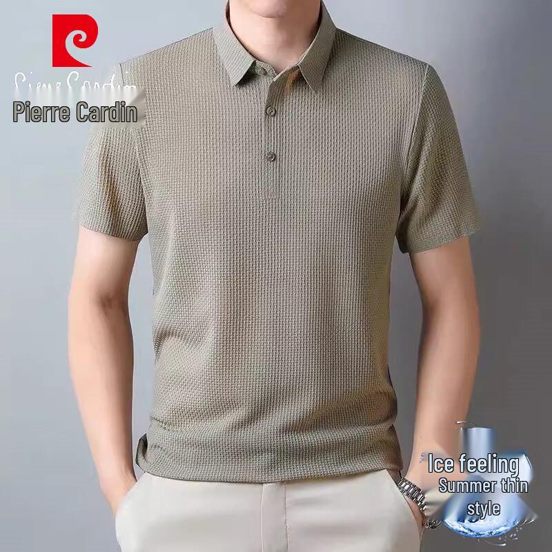 

Pierre Cardin Men s Ice Silk Polo T-Shirt L