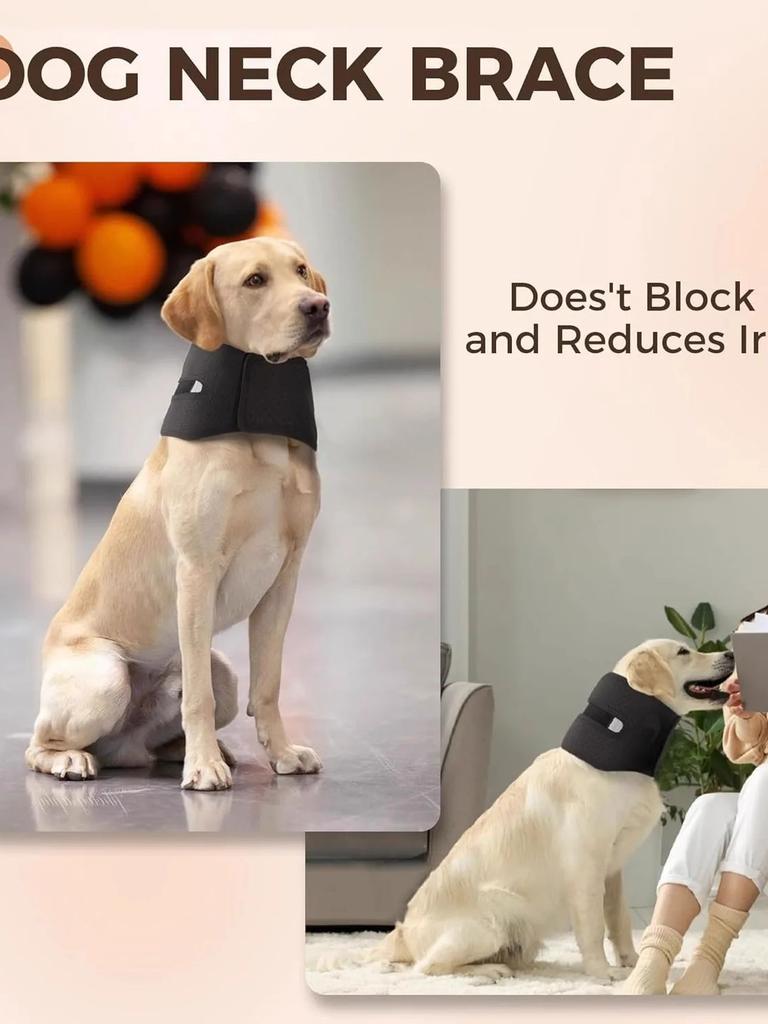 Pet Neck Guard Dog Collar Dog Collar Anti-Lick Sprain Head Cover Post-Surgery Breathable Dog Neck Brace Collar