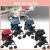 Color Solid Four Wheeled Baby Stroller Lightweight Foldable Convertible Seat