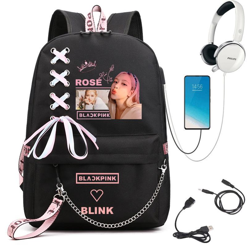 Large Capacity Schoolbag with Shoulder Strap; Student Three-piece Pencil Case Set