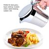 304 Stainless Steel Thermal Insulated Double Wall Sauce Gravy Boat Pot Serving Jug(S,450ml)