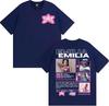 Singer Emilia Mernes MP3 Tour 2025 Graphic T Shirt Men Women Fashion Aesthetic High Street T-shirts Casual O-Neck Cotton T-shirt