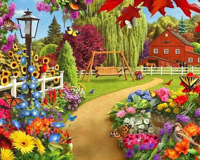 Diamond Embroidery Tsunami Animal Seagull Handmade Gift Diamond Painting Horse Animal Flower Full Square Round Drill Needlework Handmade Gift