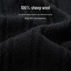 Men's 100% Merino Wool Heavyweight Stand Collar Cardigan Sweater