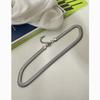Titanium Steel Geometric Choker Necklace For Men Women Cool Minimalist Jewelry