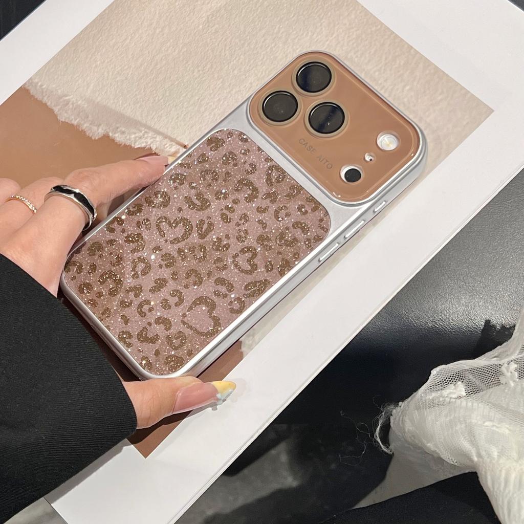 Luxury Leopard Print Phone Case For iPhone 13 14 15 16 17 Pro Max Shockproof Bumber Cases Cover