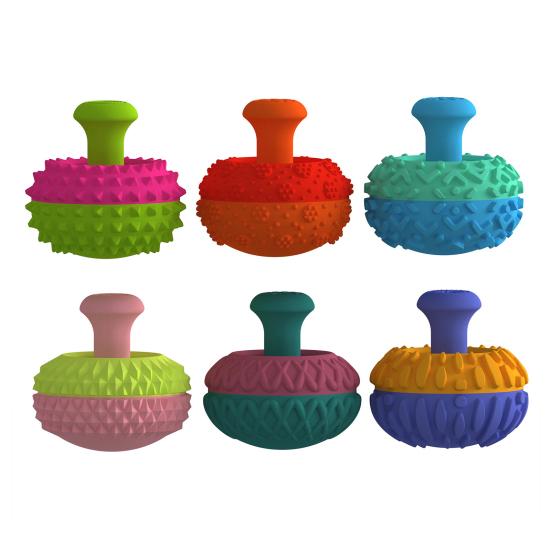 4/6 Peças/Conjunto Alívio de Estresse Brinquedo Rocker para Polegar Silicone Texturizado Rocker Pressionar Apertar Brinquedo Sensorial Auxílio de Foco Descompressão Fidget Brinquedo de Mesa