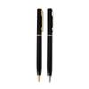 Slender Stylish Twist-Action Business Ballpoint Pen - Customizable Metal, Black, Ideal for Promotional Campaigns