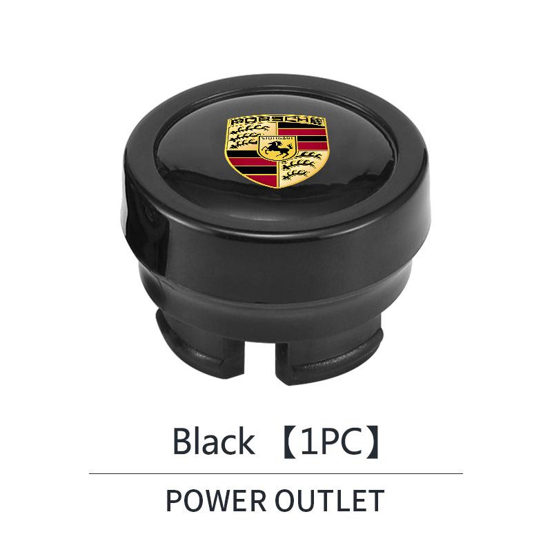 ABS Auto Zigarettenanzünder Abdeckung Staubdichte Dekokappe Für Porsche Cayenne Panamera Macan 911 718 Taycan Boxster Cayman 918