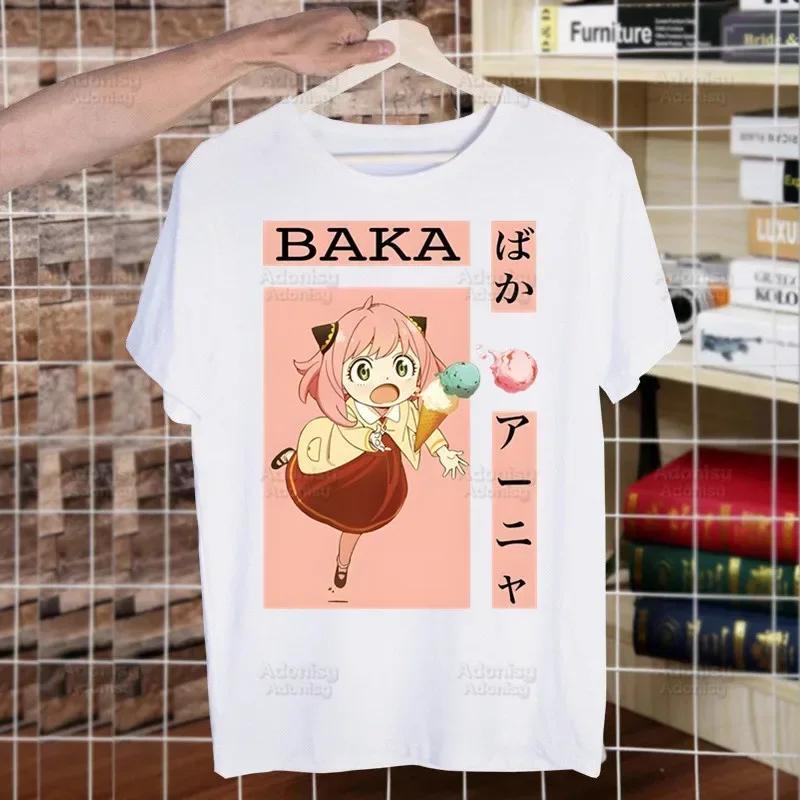 Spy X Family Spy Family Anya Smug Tshirt Men Shirt Harajaku Mens Casual Yor Forger Loid Forger Bond Forger Tee Short Sleeve Tops