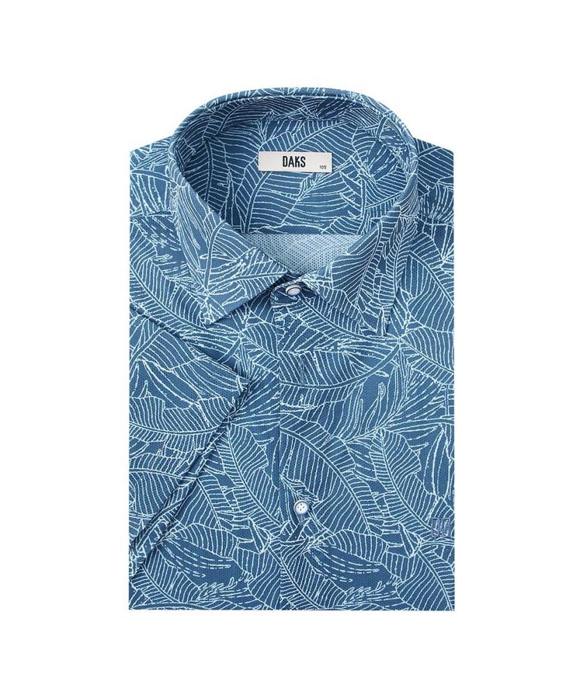 Dagseusyeocheu Easy Care Stretch Leaf Print Dress Shirt_Dms1Shds135N1