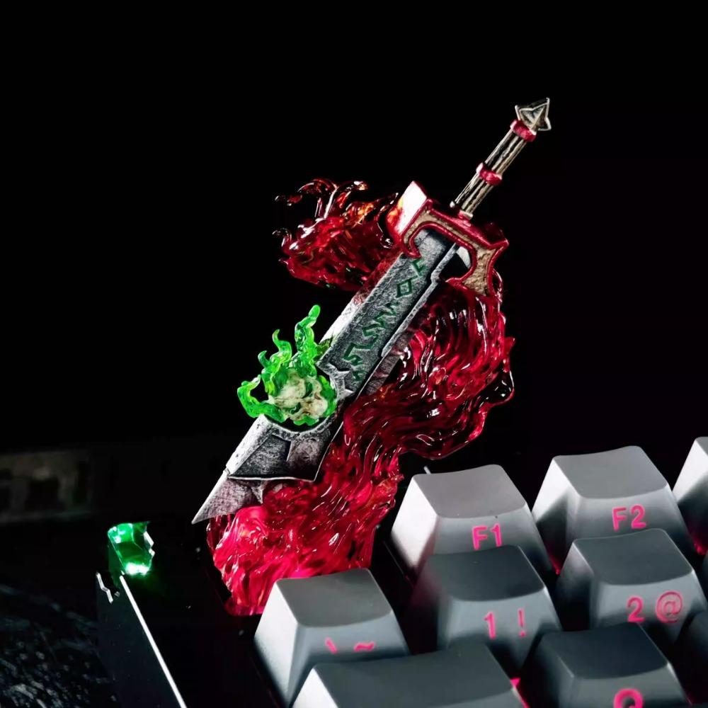 

World of Warcraft Ashbringer Artisan Keycap Resin Custom Handmade Keyboard Cap Game Keycap Mechanical Keyboard Accessories Gifts