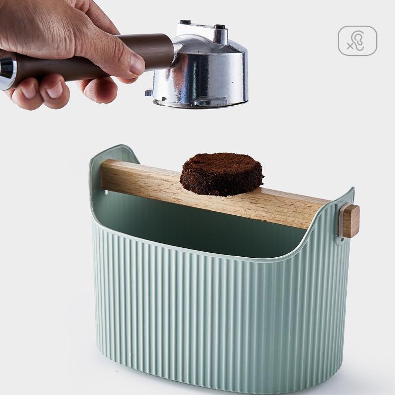 Contenitore per scarti di caffè con base robusta, bidone per scarti di espresso, antiurto, accessorio pratico per la preparazione casalinga dell'espresso