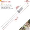 CMYK Barbecue Skewers, 6-Pack 13" Stainless Steel Grilling Skewers with Slider, Reusable Metal BBQ Shish Kabob Skewers Sticks
