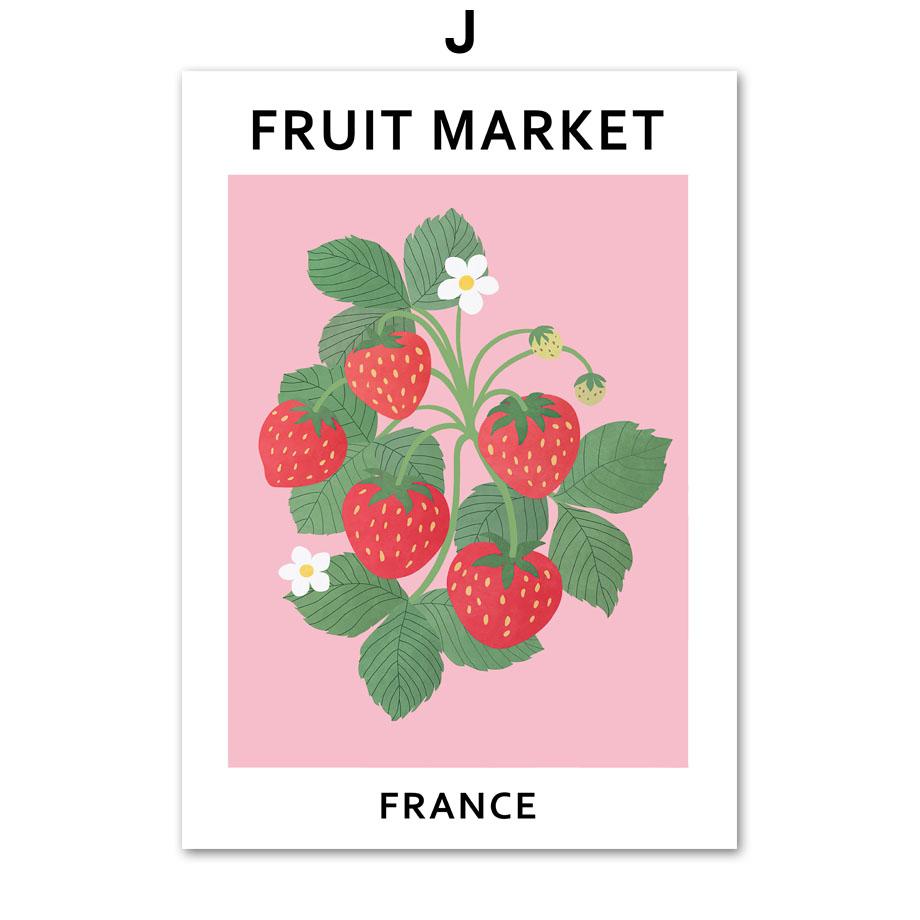 

Розовый цветочный рынок Матисс Баухаус с фруктами, настенная живопись на холсте, постеры на скандинавскую тему и принты, настенные панно для декора гостиной A4 21X30cm No Framed