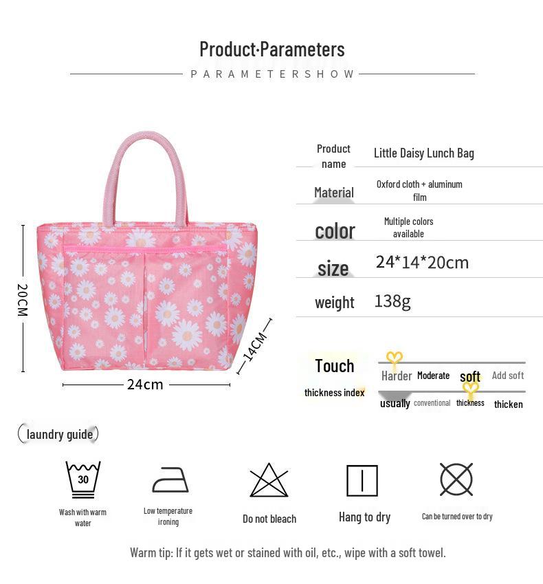 Little Daisy Insulated Lunch Bag – Versatile, Stylish Bento Bag