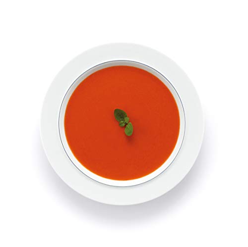 BODUM BLÅ tiefe Teller, 24cm, 4er-Set, Porzellan, Entworfen von Architektin/Designerin Grete Meyer, Mikrowellen-, Ofen-, Spülmaschinen- und Gefrierschrankgeeignet. [Authenti