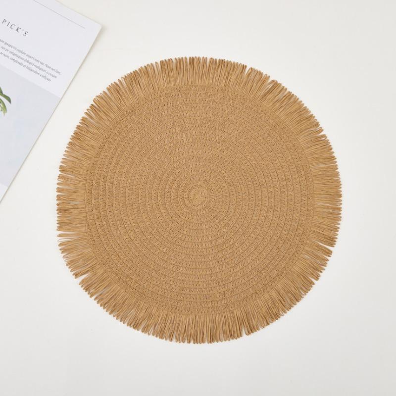 6pcs Placemats, Easy Fashion Table Mats, Coffee Machine Pads, Non-Slip Heat-Resistant Table Mats, For Weddings Birthdays Picnics