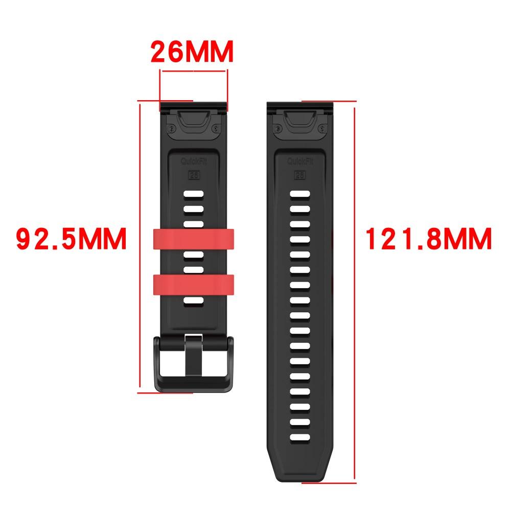 Cinturino in Silicone Quick Fit 22mm 26mm per Garmin Tactix 8 Quatix 8 Fenix 8 51/47mm Braccialetto Garmin Forerunner 970 Instinct 3 45mm