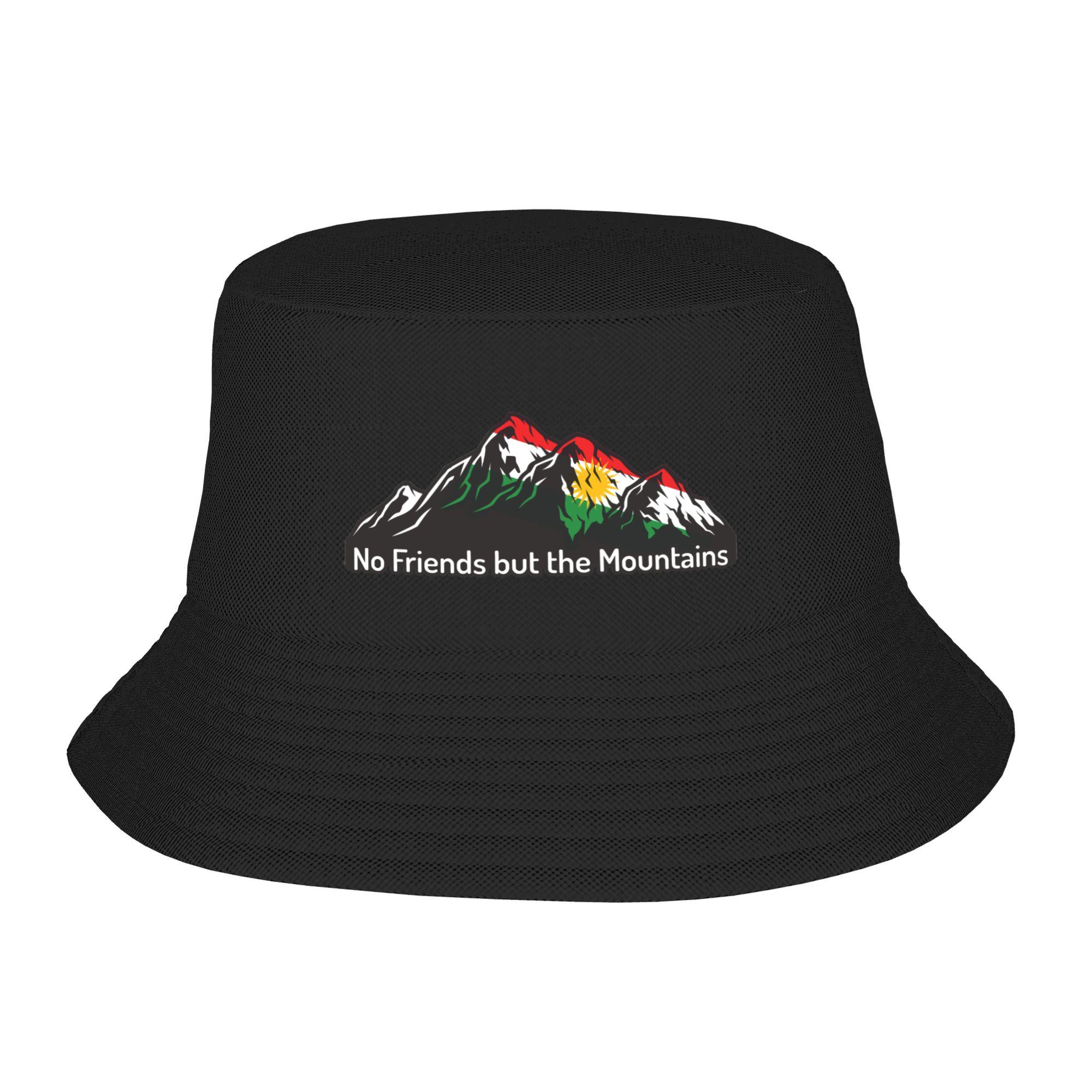 

Kurdistan Flag No Friends But The Mountains Beach Bucket Hat Unisex Women Unisex Summer FisherUnisexs Hat One Size