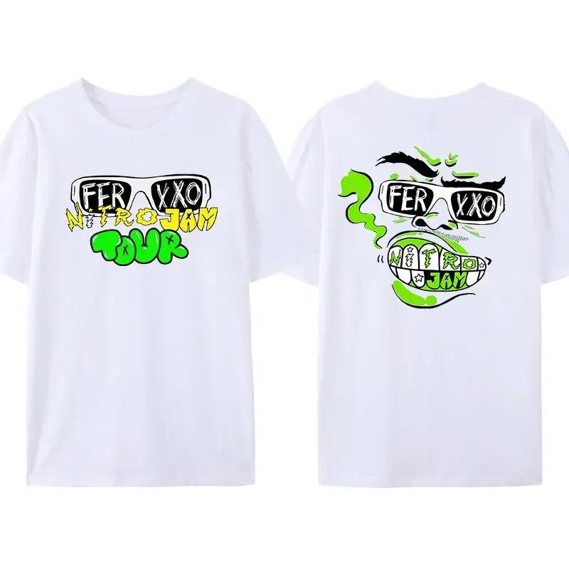Creative Feid Ferxxo Printed T-shirt Hip-hop Rapper Street Fashion Shirt UnisexSummer Short-sleev Humor Style Cool Tops