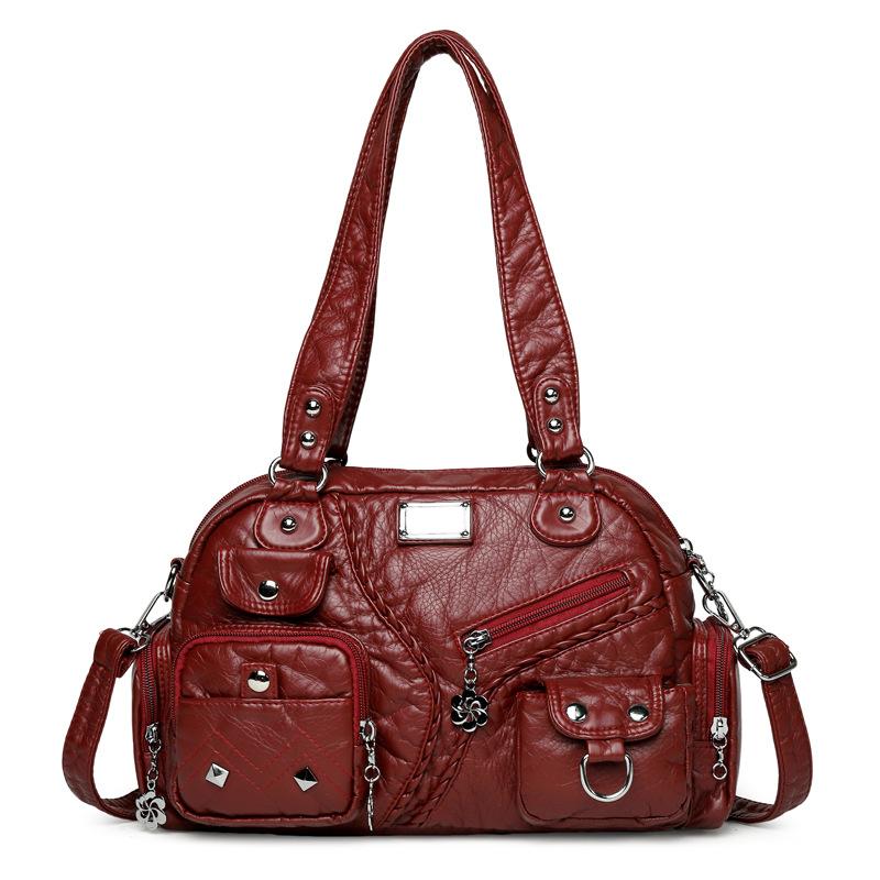 

Сумка-тоут большой вместимости Женская сумка ручная сумка Мамина сумка через плечо Сумка для поездок Сумка кроссбоди красный